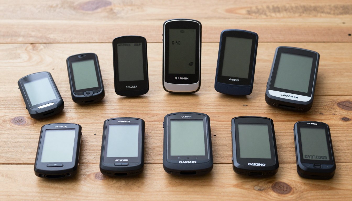 Różne typy liczników rowerowych - od prostych po zaawansowane komputery GPS