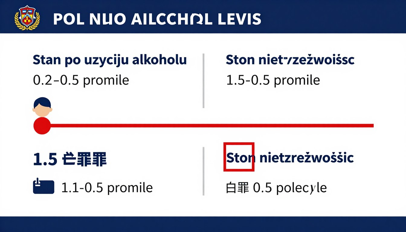 Wykres pokazujący 1.5 promile alkoholu we krwi jaka kara 2022 - porównanie stanów po użyciu alkoholu i nietrzeźwości