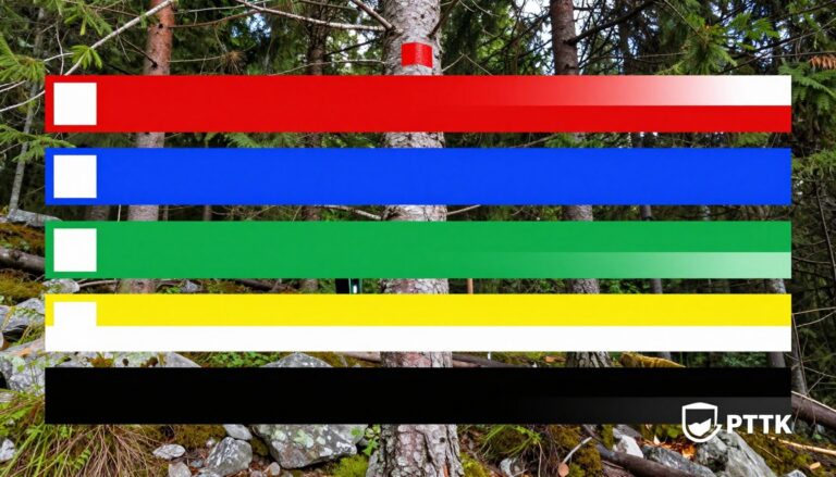 Co oznaczają kolory szlaków - pięć podstawowych kolorów szlaków PTTK