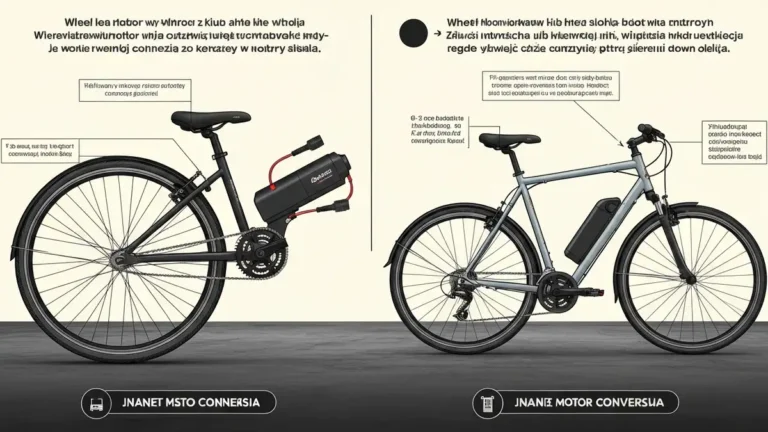 Konwersja roweru na e-bike - silnik w przednim kole versus tylnym kole z baterią