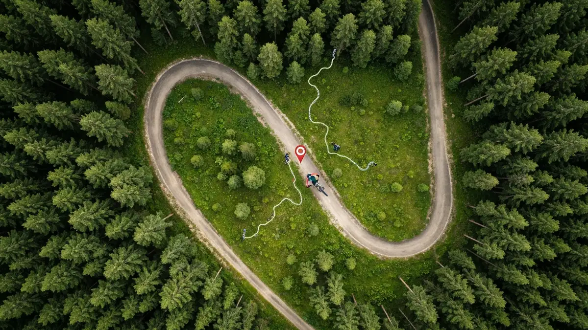Singletrack Glacensis - polska sieć MTB single tracków w Bieszczadach z mapą i zielonymi lasami